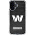 NFL Washington Commanders Black and White iPhone 16 Plus Clear Case