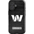 NFL Washington Commanders Black and White iPhone 16 Plus Impact Case
