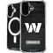 NFL Washington Commanders Black and White iPhone 16 Plus MagSafe Case