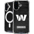 NFL Washington Commanders Black and White iPhone 16 Plus MagSafe Case