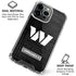 NFL Washington Commanders Black and White iPhone 16 Pro Clear Case