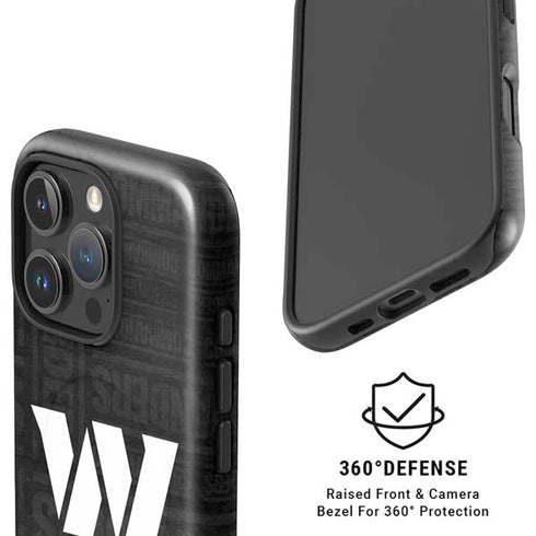 NFL Washington Commanders Black and White iPhone 16 Pro Magsafe Impact Case