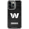 NFL Washington Commanders Black and White iPhone 16 Pro Max Clear Case