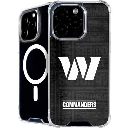 NFL Washington Commanders Black and White iPhone 16 Pro Max MagSafe Case