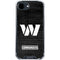 NFL Washington Commanders Black and White iPhone 16e Clear Case
