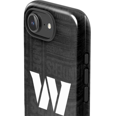 NFL Washington Commanders Black and White iPhone 16e Impact Case