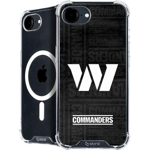 NFL Washington Commanders Black and White iPhone 16e MagSafe Case