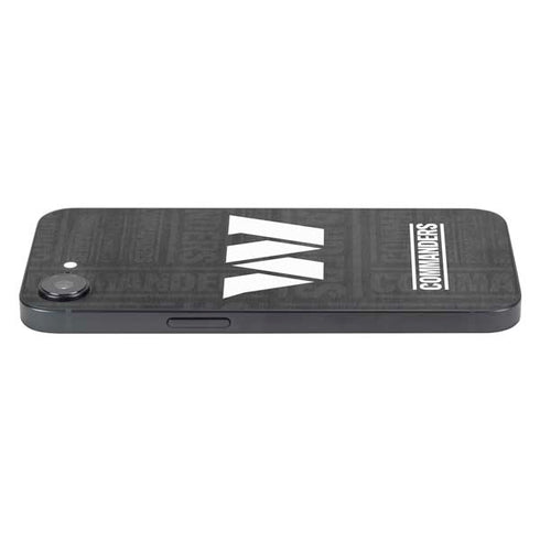 NFL Washington Commanders Black and White iPhone 16e Skin