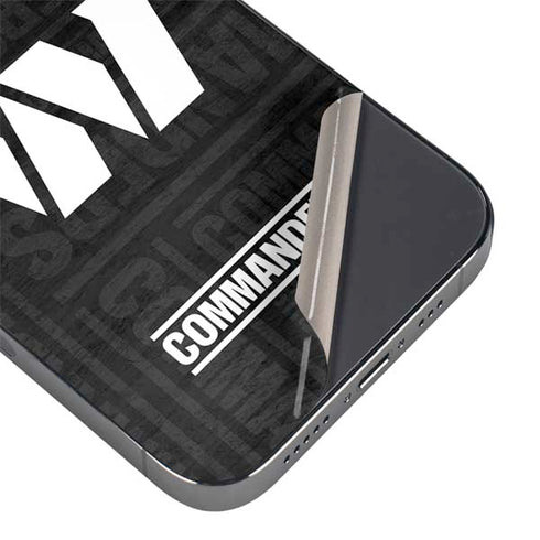 NFL Washington Commanders Black and White iPhone 16e Skin