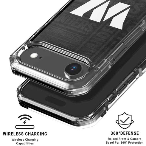 NFL Washington Commanders Black and White iPhone 17 Air Clear Case