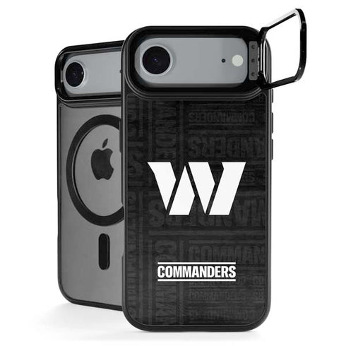 NFL Washington Commanders Black and White iPhone 17 Air Kickstand Case