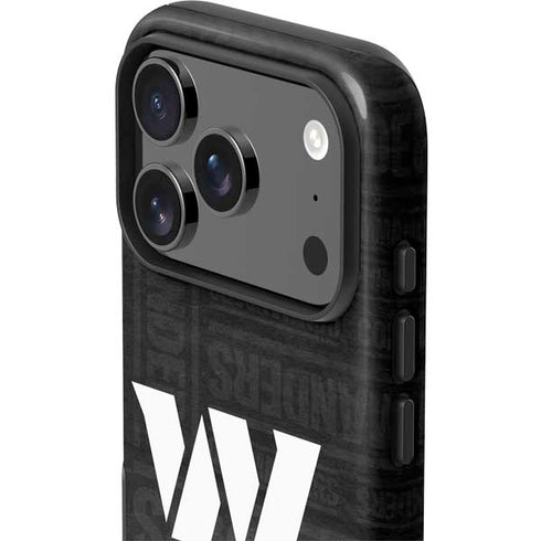 NFL Washington Commanders Black and White iPhone 17 Pro Impact Case