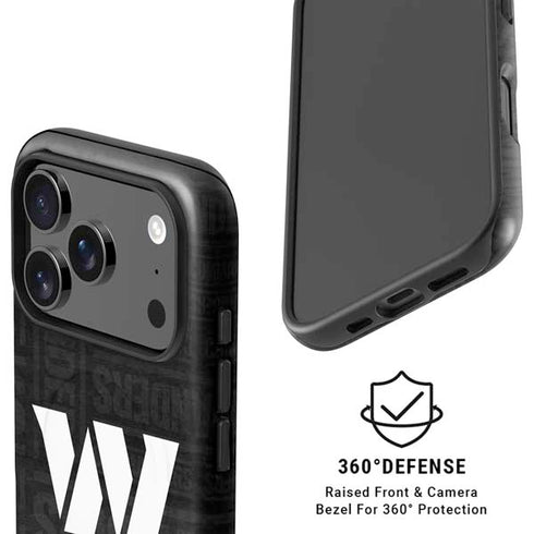 NFL Washington Commanders Black and White iPhone 17 Pro Magsafe Impact Case