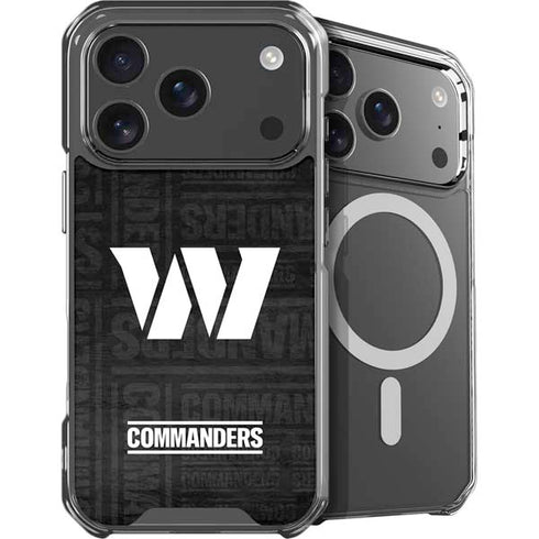 NFL Washington Commanders Black and White iPhone 17 Pro Max MagSafe Case