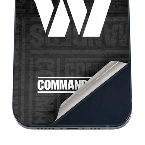 NFL Washington Commanders Black and White iPhone 17 Pro Skin