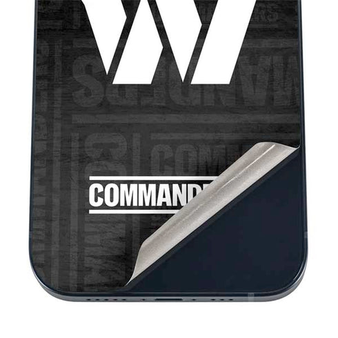 NFL Washington Commanders Black and White iPhone 17 Skin