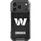NFL Washington Commanders Black and White iPhone 18 Pro Clear Case