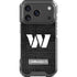 NFL Washington Commanders Black and White iPhone 18 Pro Clear Case