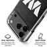 NFL Washington Commanders Black and White iPhone 18 Pro Clear Case