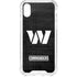 NFL Washington Commanders Black and White iPhone XS Clear Case