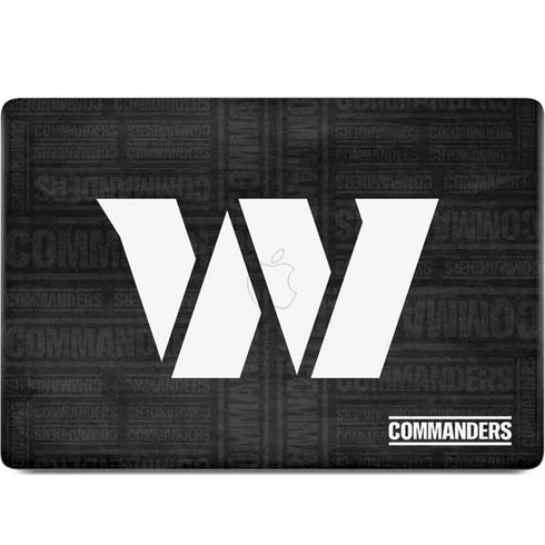 NFL Washington Commanders Black and White MacBook Skins