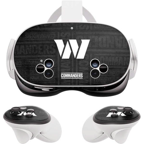NFL Washington Commanders Black and White Meta Quest 3S Skin