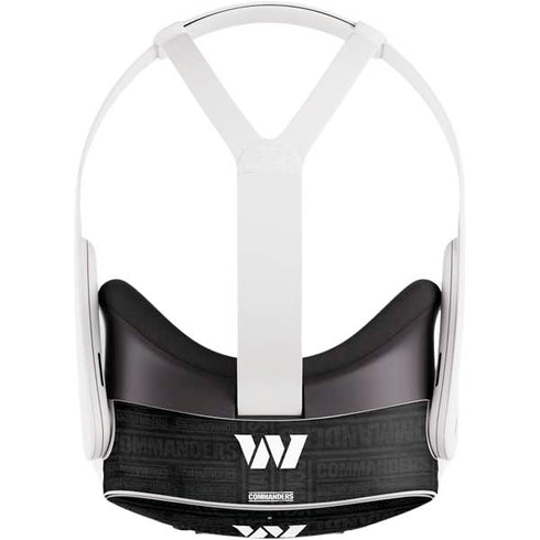 NFL Washington Commanders Black and White Meta Quest 3S Skin