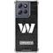 NFL Washington Commanders Black and White Moto G 5G (2025) Clear Case