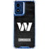 NFL Washington Commanders Black and White Moto G 5G (2024) Clear Case