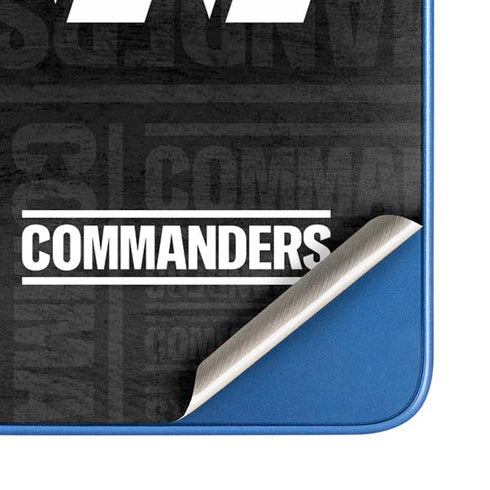 NFL Washington Commanders Black and White Moto G Play 4G (2024) Skin