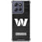 NFL Washington Commanders Black and White Moto G Stylus 5G (2025) Clear Case