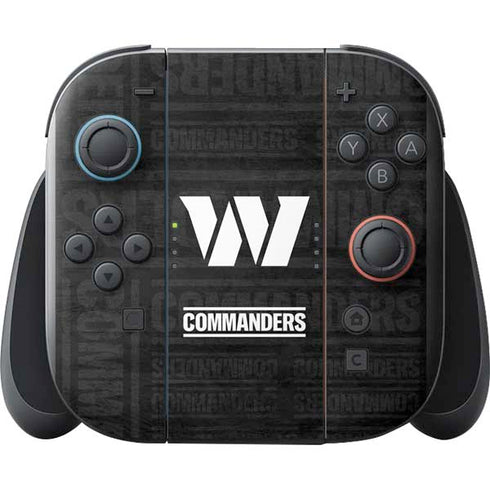 NFL Washington Commanders Black and White Nintendo Switch 2 (2025) with Joy-Con Skin