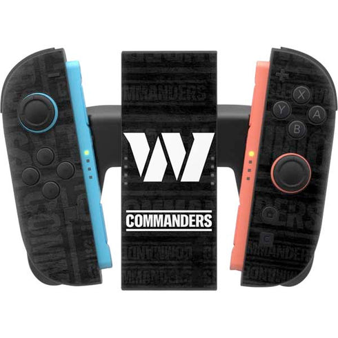 NFL Washington Commanders Black and White Nintendo Switch 2 (2025) Joy-Con Controller Skin