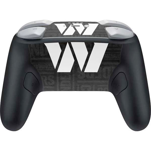 NFL Washington Commanders Black and White Nintendo Switch 2 (2025) Pro Controller Skin