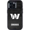 NFL Washington Commanders Black and White Otterbox Defender iPhone Skin