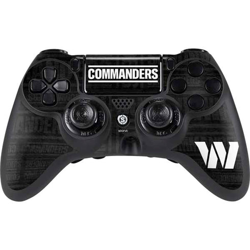 NFL Washington Commanders Black and White PlayStation PS4 Skins