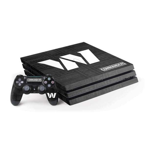 NFL Washington Commanders Black and White PlayStation PS4 Skins