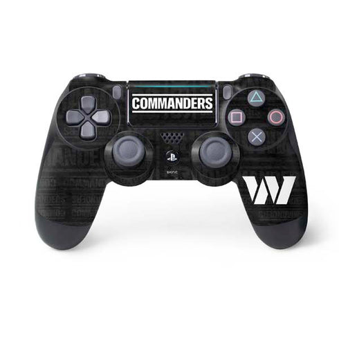 NFL Washington Commanders Black and White PlayStation PS4 Skins