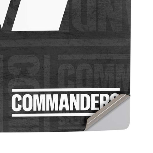 NFL Washington Commanders Black and White PS5 Pro Disk Console Skin