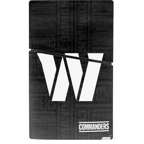 NFL Washington Commanders Black and White PS5 Slim Digital Edition Console Skin
