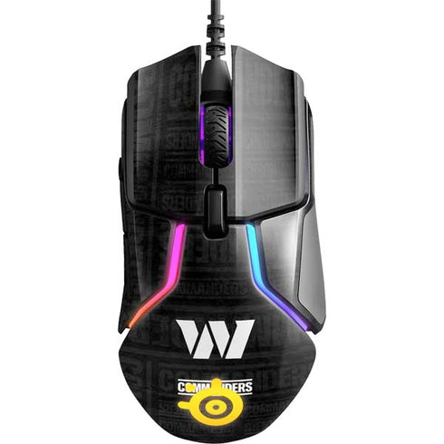NFL Washington Commanders Black and White SteelSeries Rival 600 Gaming Mouse Skin