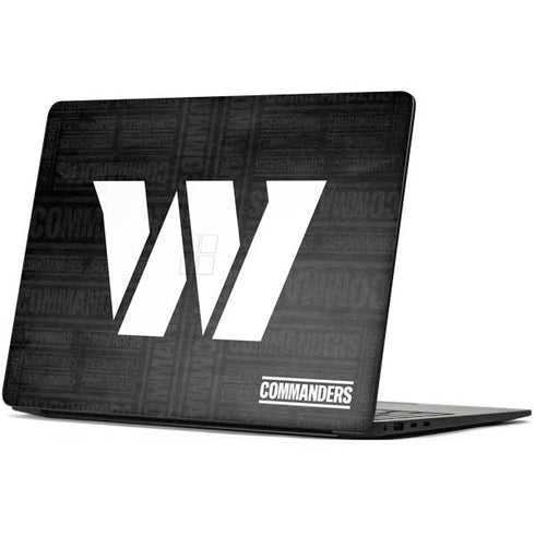 NFL Washington Commanders Black and White Surface Laptop 7 15in Skin