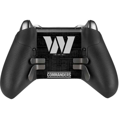 NFL Washington Commanders Black and White Xbox Elite Wireless Controller Series 2 Skin