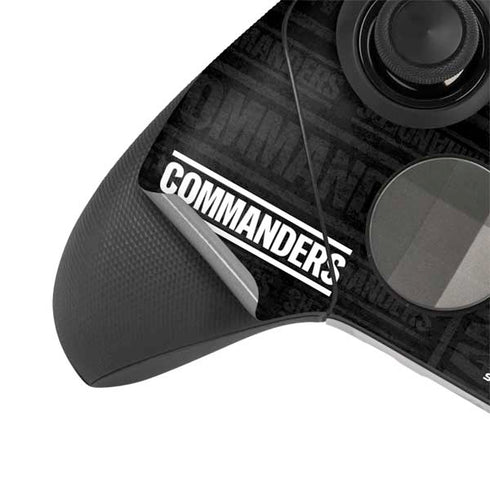 NFL Washington Commanders Black and White Xbox Elite Wireless Controller Series 2 Skin