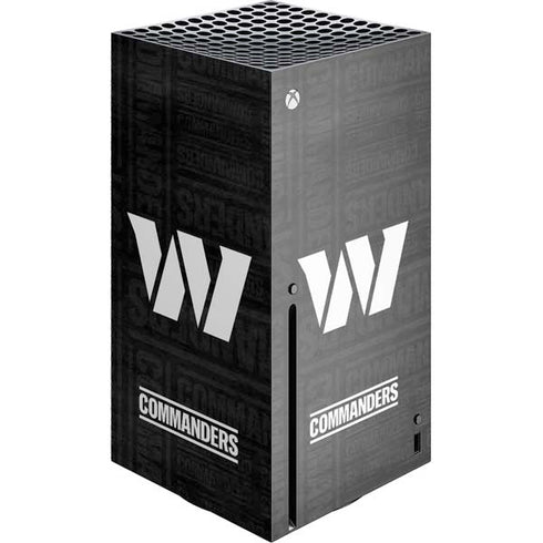 NFL Washington Commanders Black and White Xbox Series X Skins