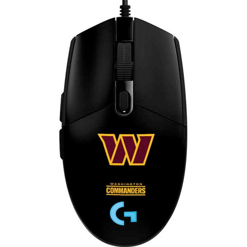 NFL Washington Commanders Black Background G203 Prodigy RGB Wired Gaming Mouse Skin
