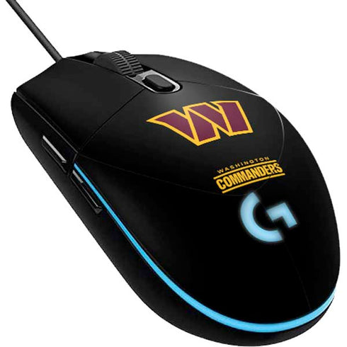 NFL Washington Commanders Black Background G203 Prodigy RGB Wired Gaming Mouse Skin