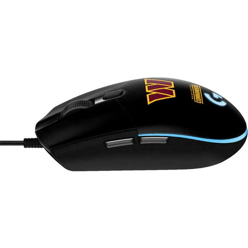 NFL Washington Commanders Black Background G203 Prodigy RGB Wired Gaming Mouse Skin