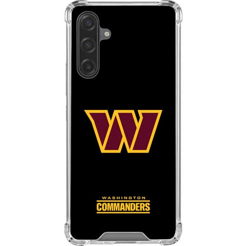 NFL Washington Commanders Black Background Galaxy A17 Clear Case