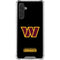 NFL Washington Commanders Black Background Galaxy A17 Clear Case